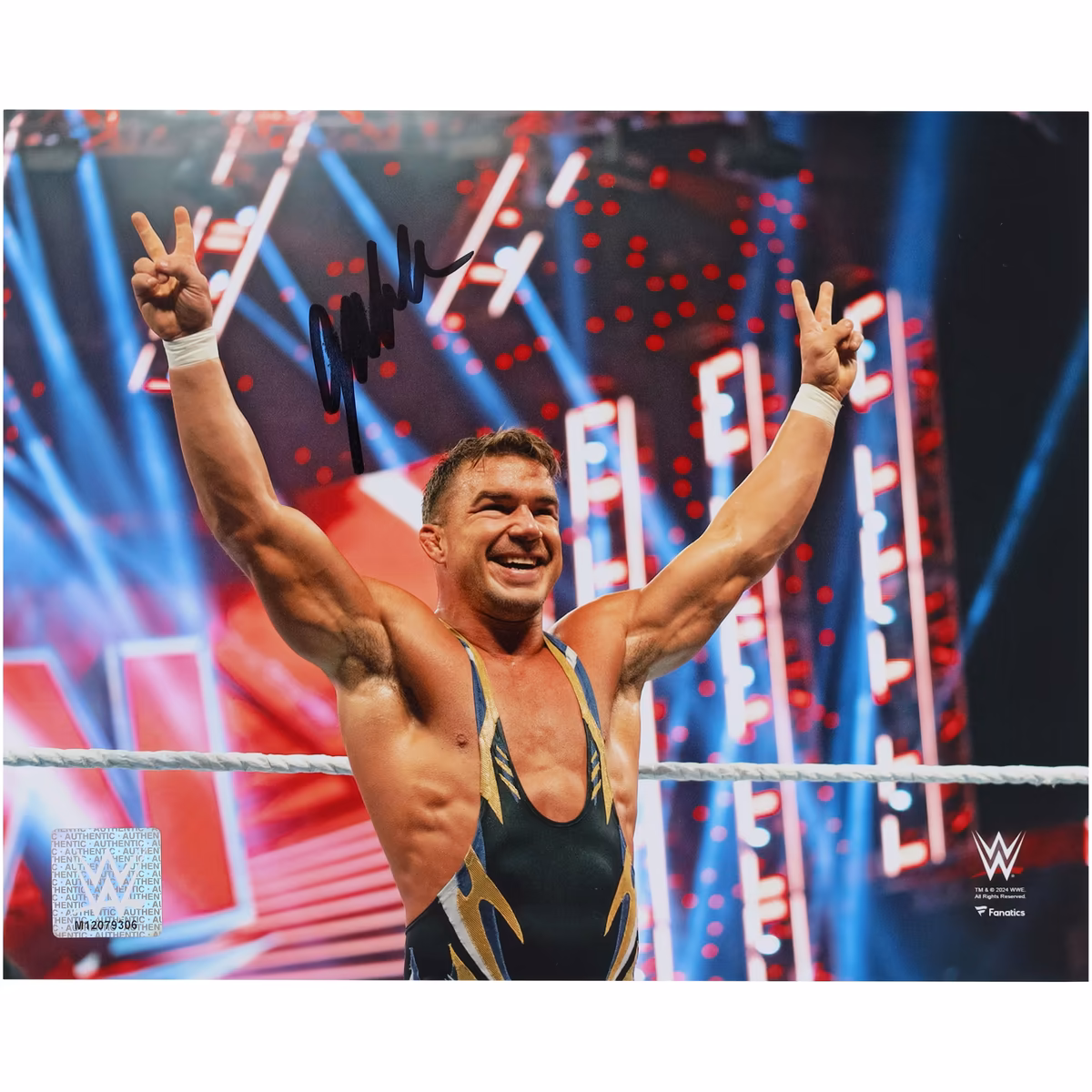 Chad Gable WWE Autographed 8" x 10" Raising Arms Photograph 1 Chad Gable WWE Autographed 8" x 10" Raising Arms Photograph