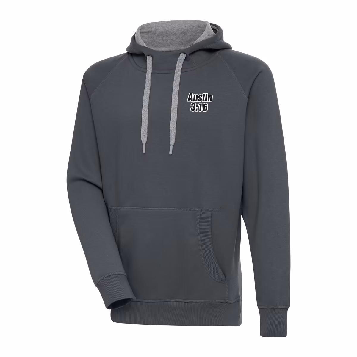Men's Antigua Charcoal "Stone Cold" Steve Austin Victory Pullover Hoodie 5 Men's Antigua Charcoal "Stone Cold" Steve Austin Victory Pullover Hoodie