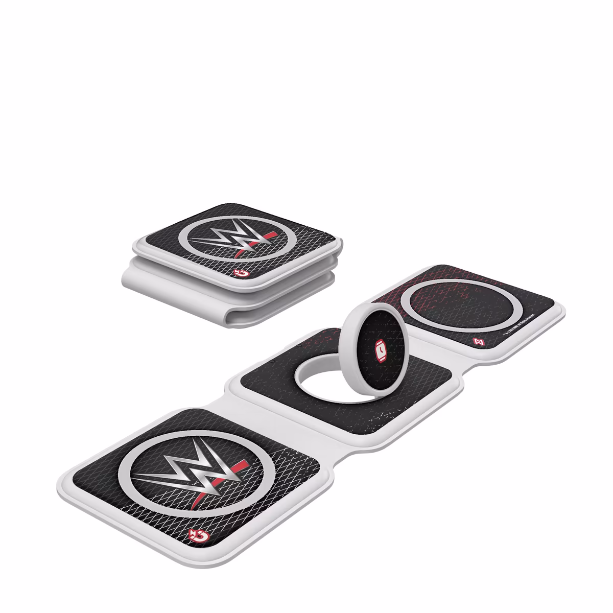 Keyscaper White WWE 3-in-1 Foldable Charger