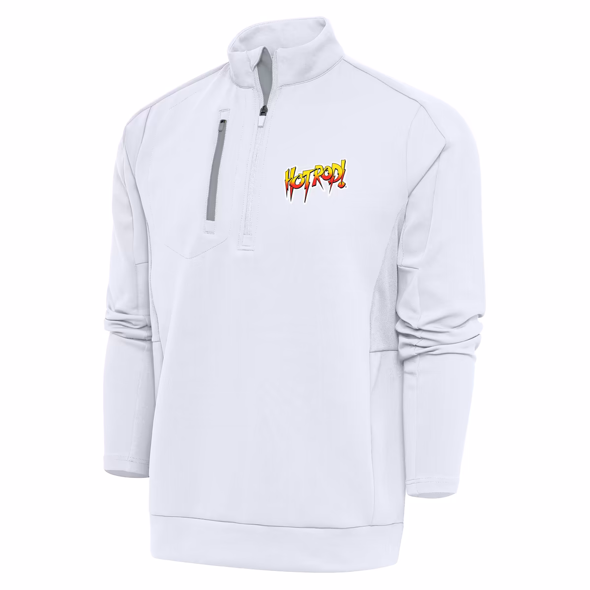 Men's Antigua  White "Rowdy" Roddy Piper Generation Quarter-Zip Pullover Top