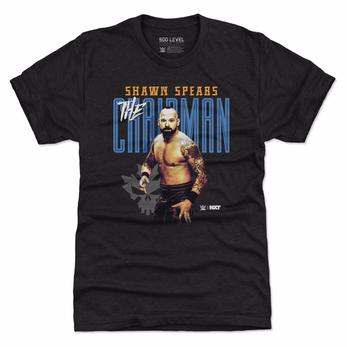 Men's 500 Level Heather Black Shawn Spears Poster Tri-Blend T-Shirt