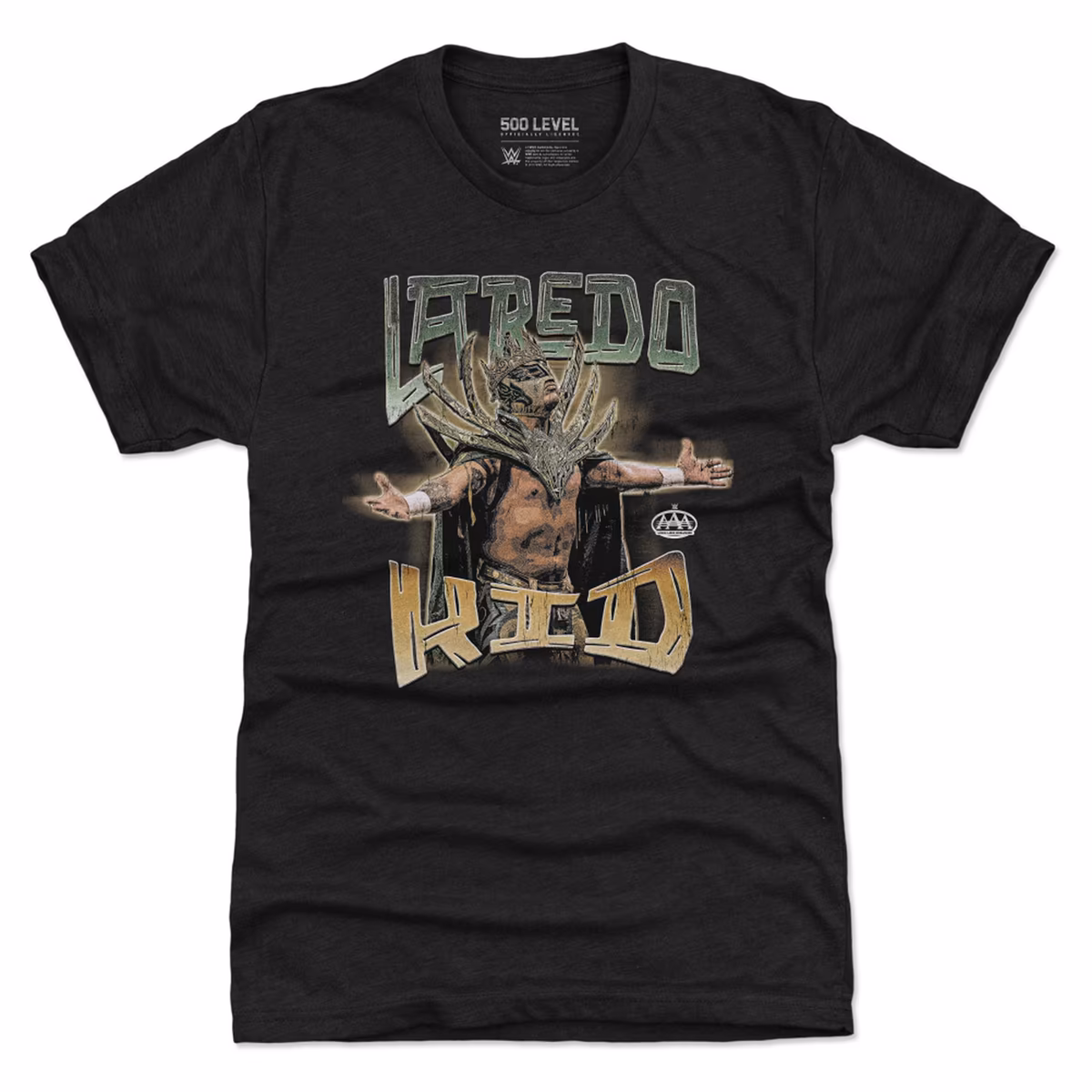 Men's 500 Level Black Laredo Kid Grunge Premium Tri-Blend T-Shirt