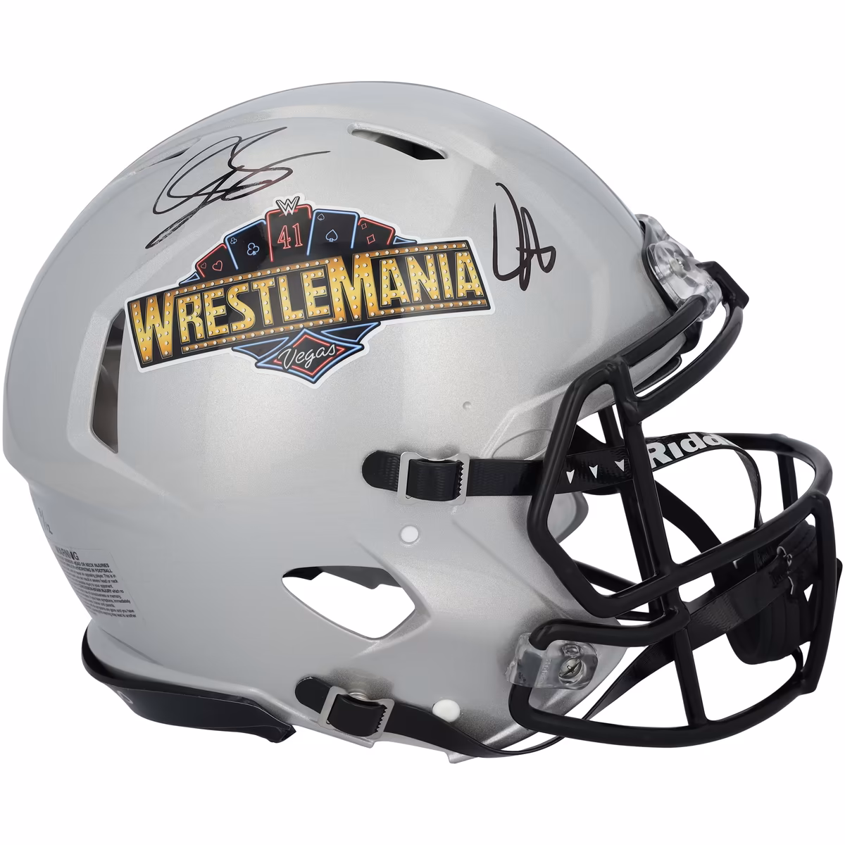 Cody Rhodes & John Cena WWE Autographed Riddell WrestleMania 41 Speed Authentic Helmet - Limited Edition of 12