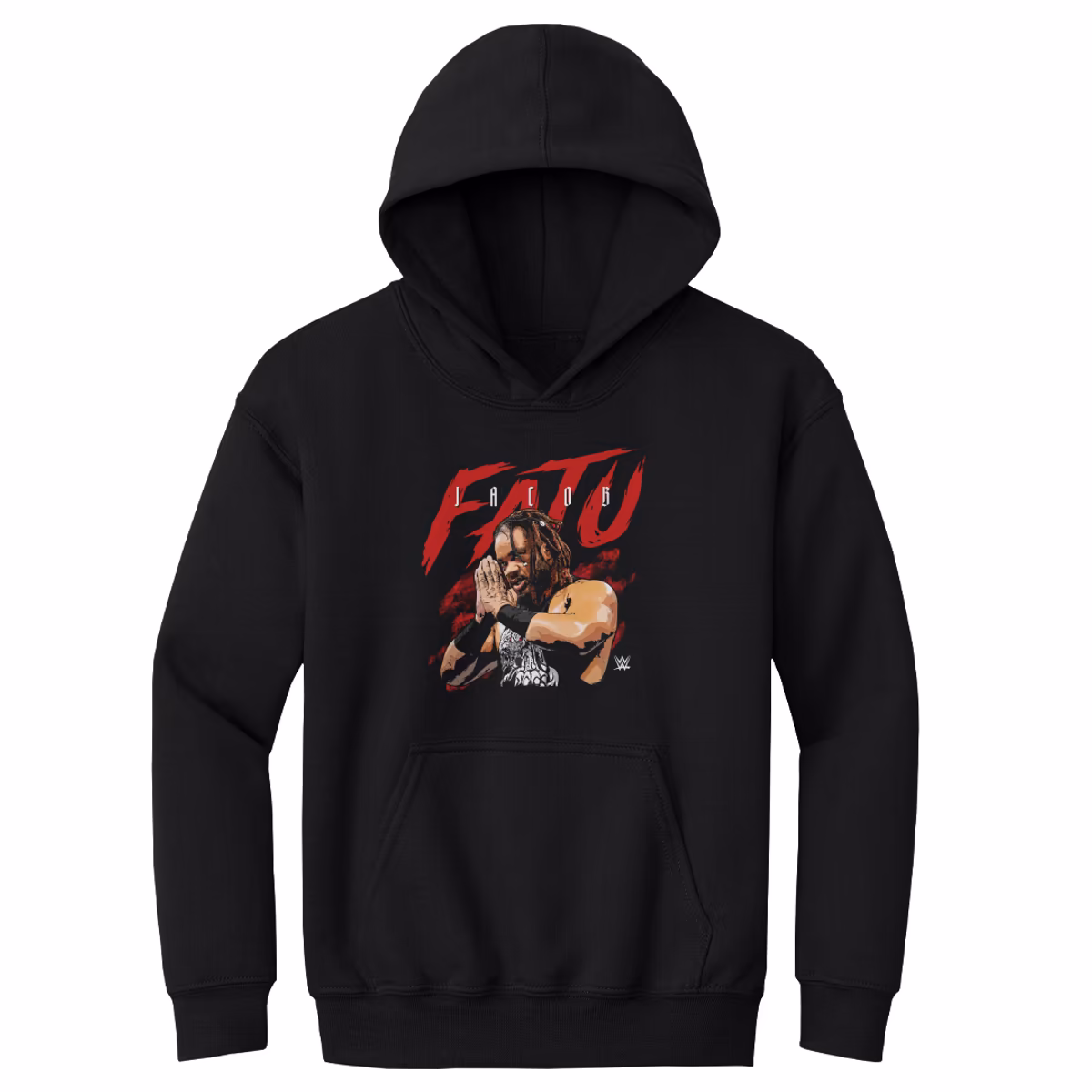 Youth 500 Level Black Jacob Fatu Name Grunge Pullover Hoodie