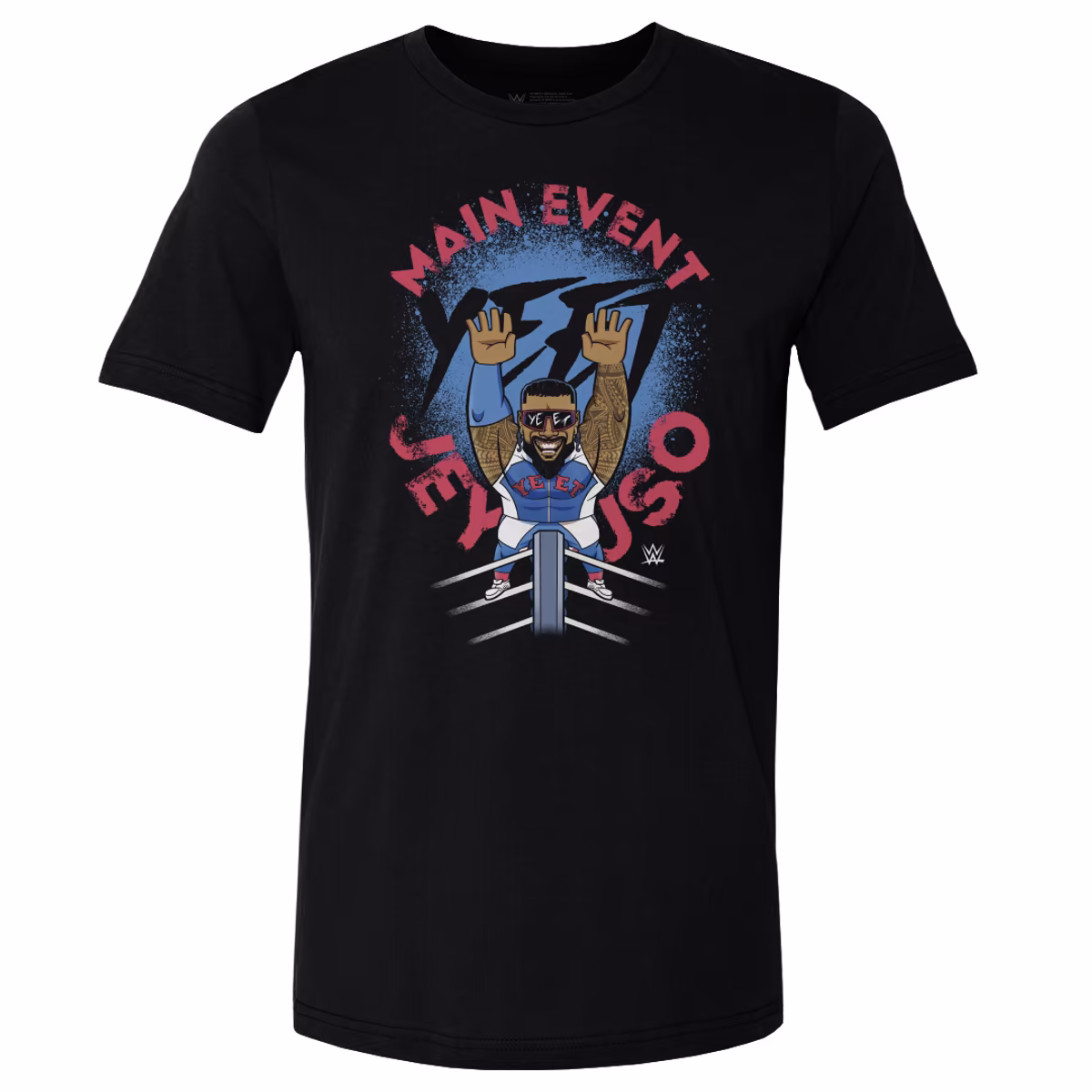 Men's 500 Level Black Jey Uso Big Shots Ropes T-Shirt