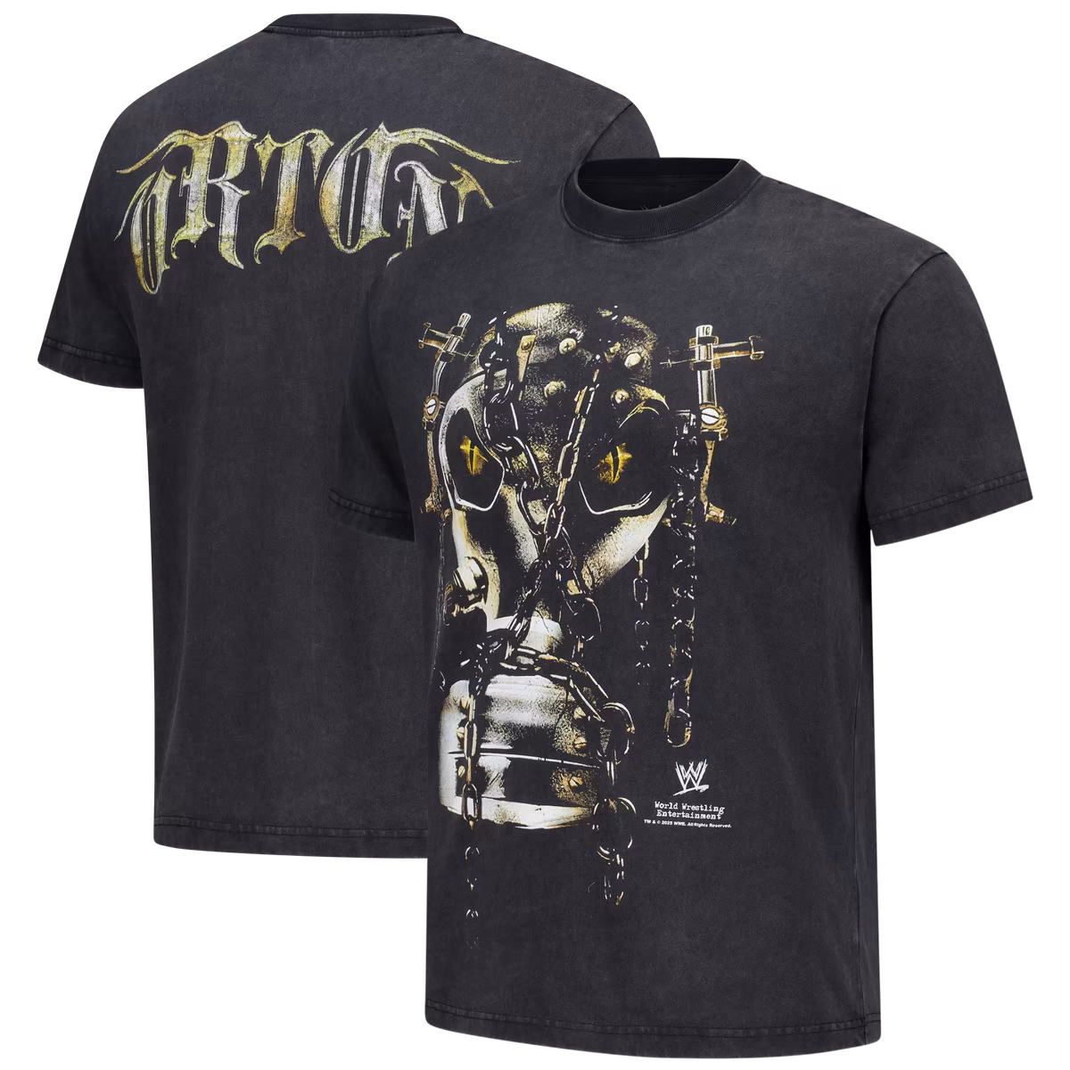 Men's Black Randy Orton Gas Mask T-Shirt