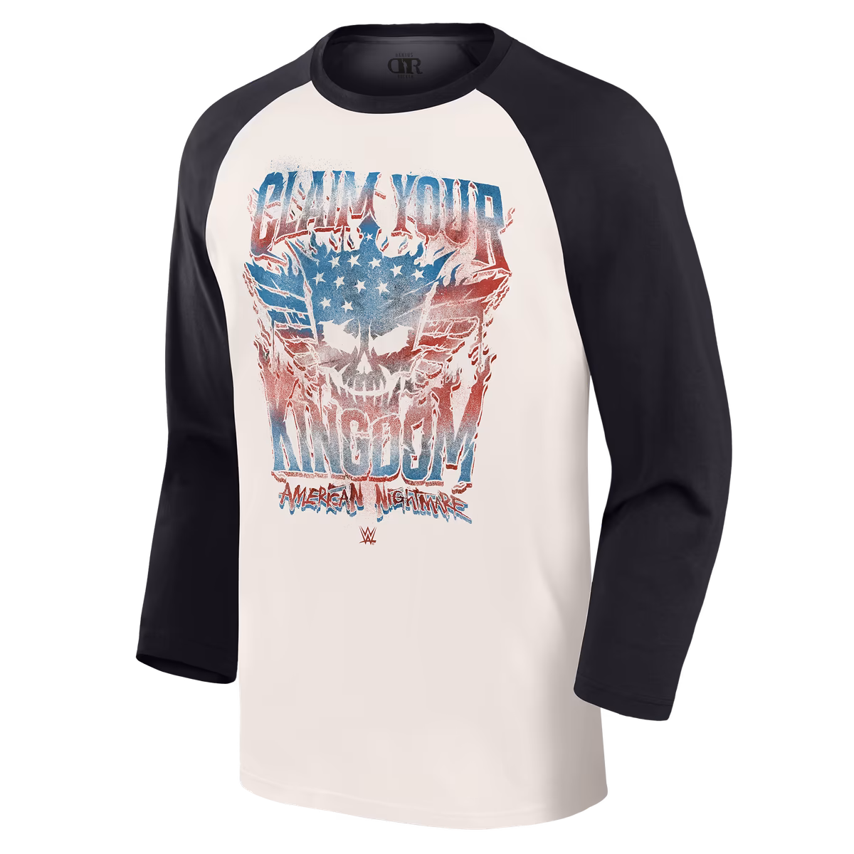 Men's Darius Rucker Collection by Fanatics White/Black Cody Rhodes 3/4 Sleeve Raglan T-Shirt 4 Men's Darius Rucker Collection by Fanatics White/Black Cody Rhodes 3/4 Sleeve Raglan T-Shirt