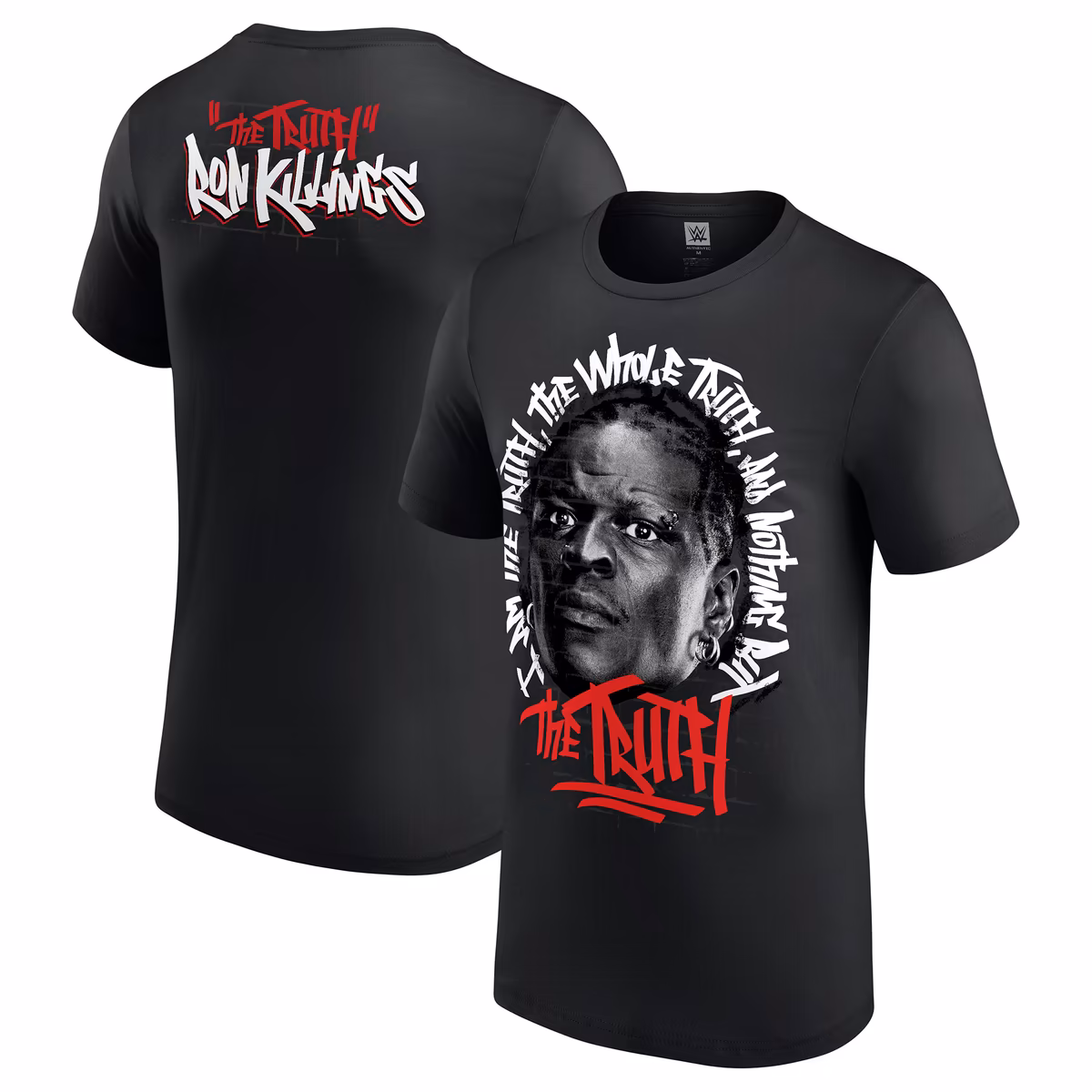 Men's Black Ron Killings/R-Truth Nothing But The Truth T-Shirt 1 Men's Black Ron Killings/R-Truth Nothing But The Truth T-Shirt