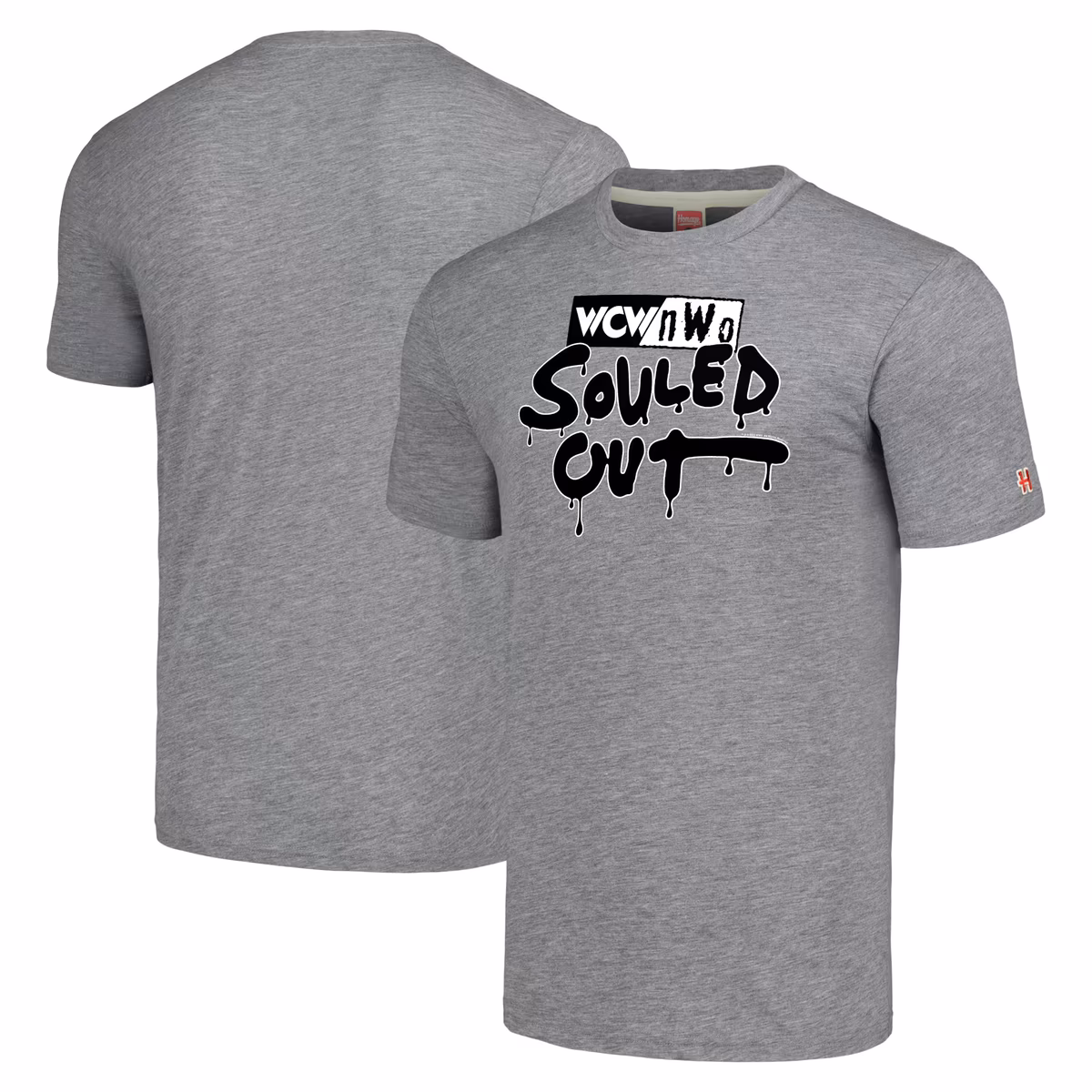 Men's Homage Gray WCW/nWo Souled Out Tri-Blend T-Shirt