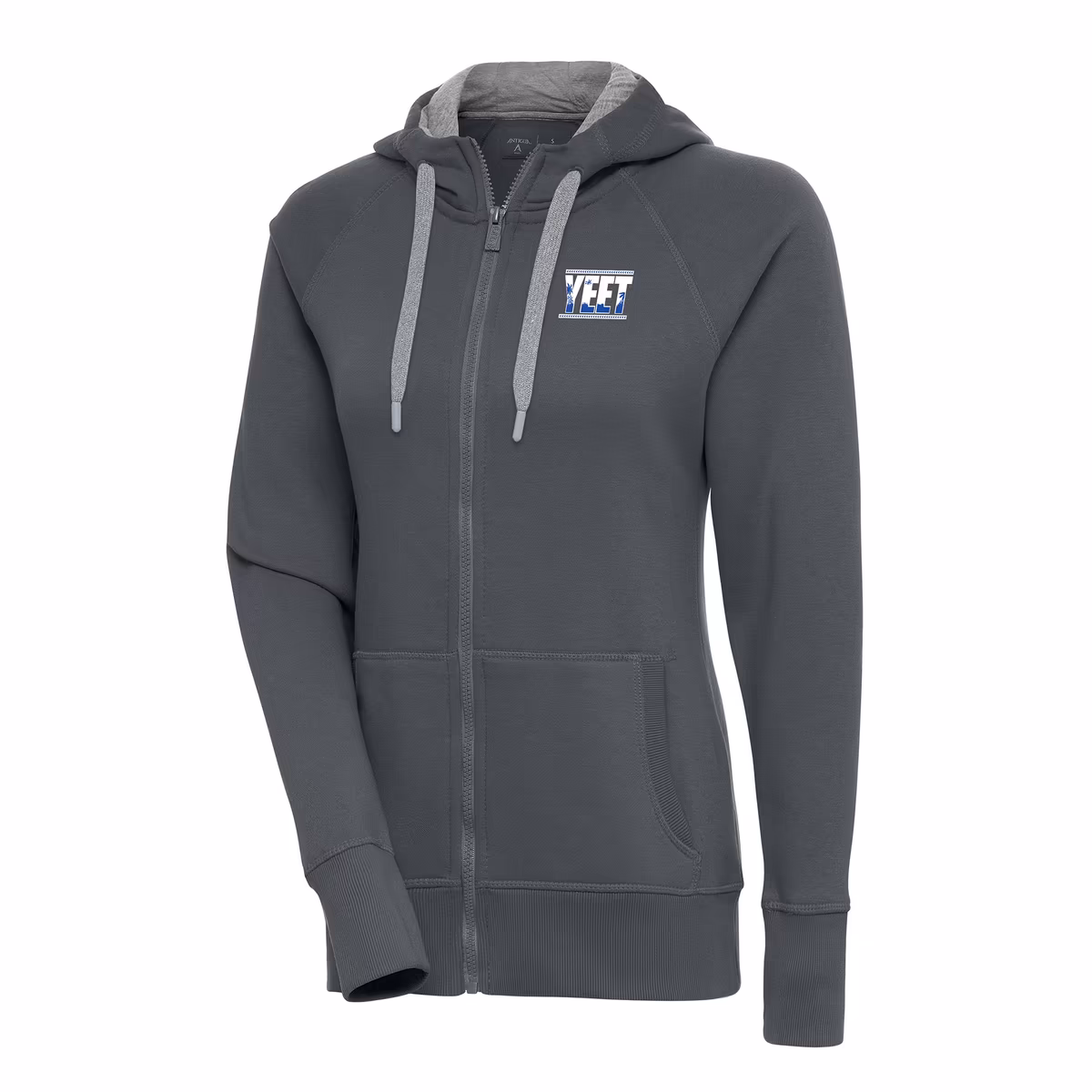 Women's Antigua Charcoal Jey Uso Victory Full-Zip Hoodie 1 Women's Antigua Charcoal Jey Uso Victory Full-Zip Hoodie