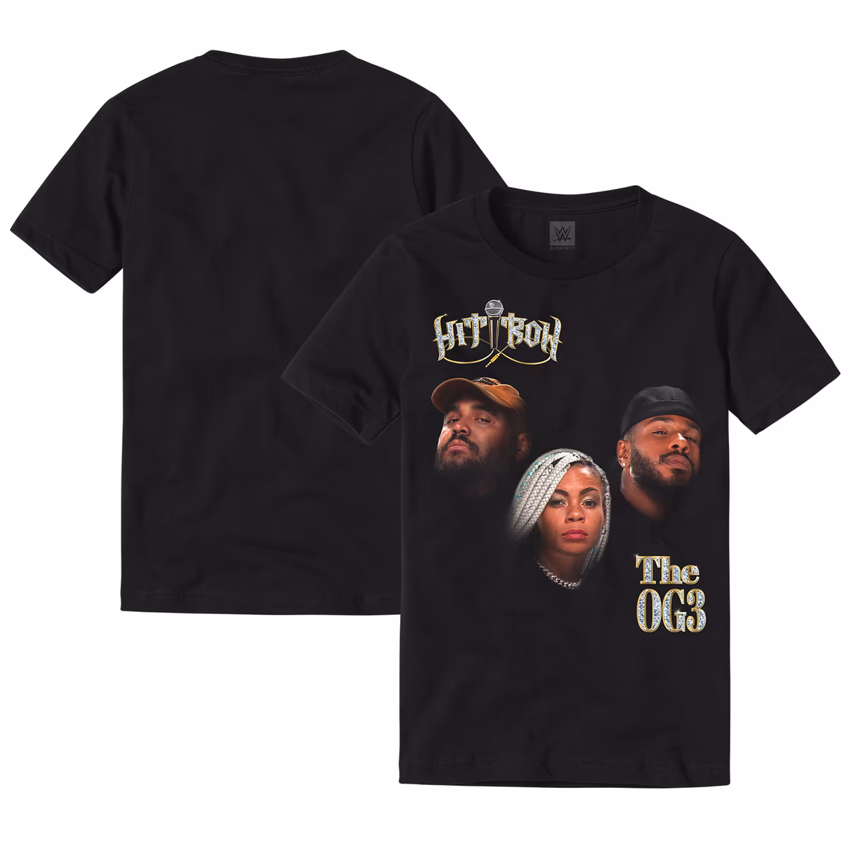 Men's Black Hit Row Faces T-Shirt