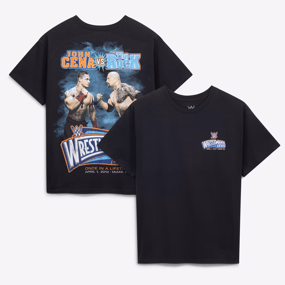 Men's Goodie Two Sleeves Black The Rock vs. John Cena Graphic T-Shirt 17 Men's Goodie Two Sleeves Black The Rock vs. John Cena Graphic T-Shirt