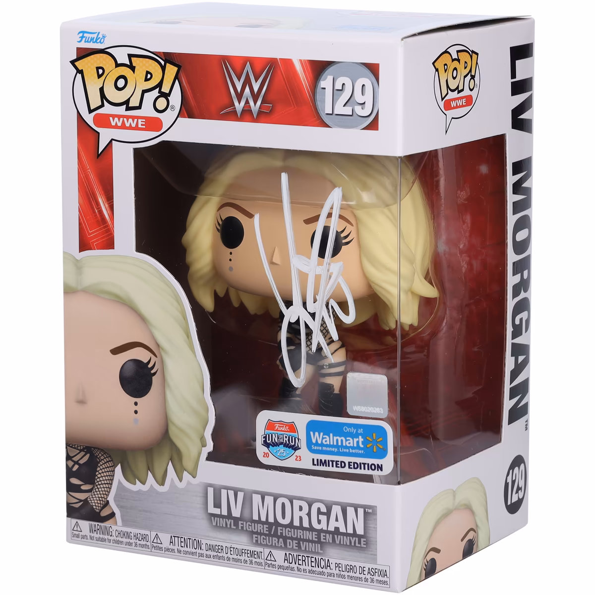Liv Morgan WWE Autographed #129 Fun On The Run Exclusive Funko Pop! Figurine