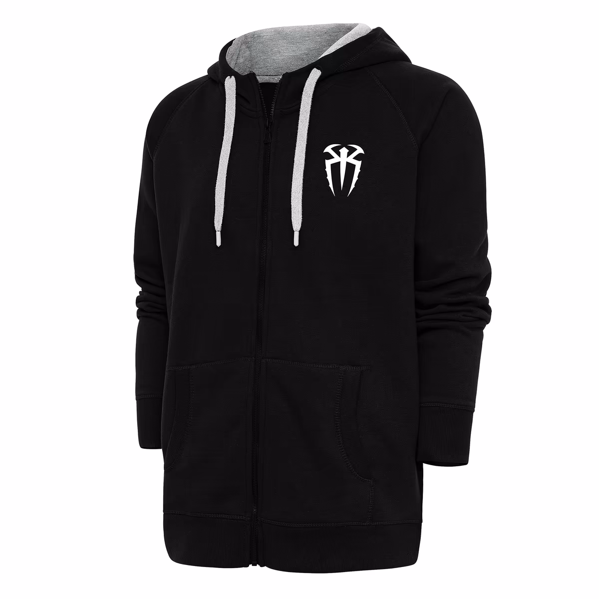Men's Antigua Black Roman Reigns Victory Full-Zip Hoodie