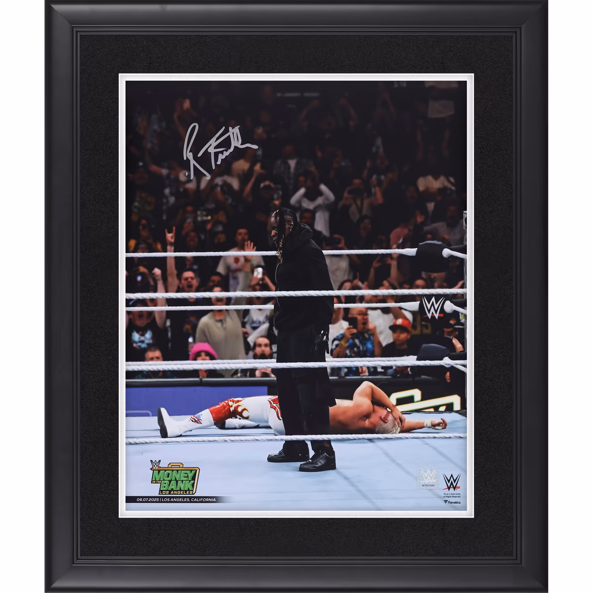 R-Truth WWE Autographed Framed 16" x 20" 2025 Money In The Bank Return Photograph 8 R-Truth WWE Autographed Framed 16" x 20" 2025 Money In The Bank Return Photograph
