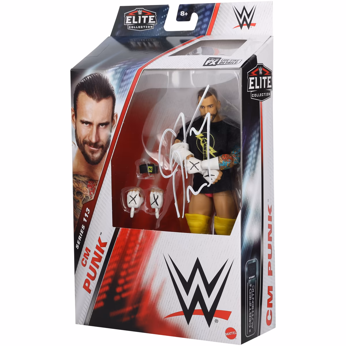 CM Punk WWE Autographed Mattel Elite Series 113 Action Figure 1 CM Punk WWE Autographed Mattel Elite Series 113 Action Figure