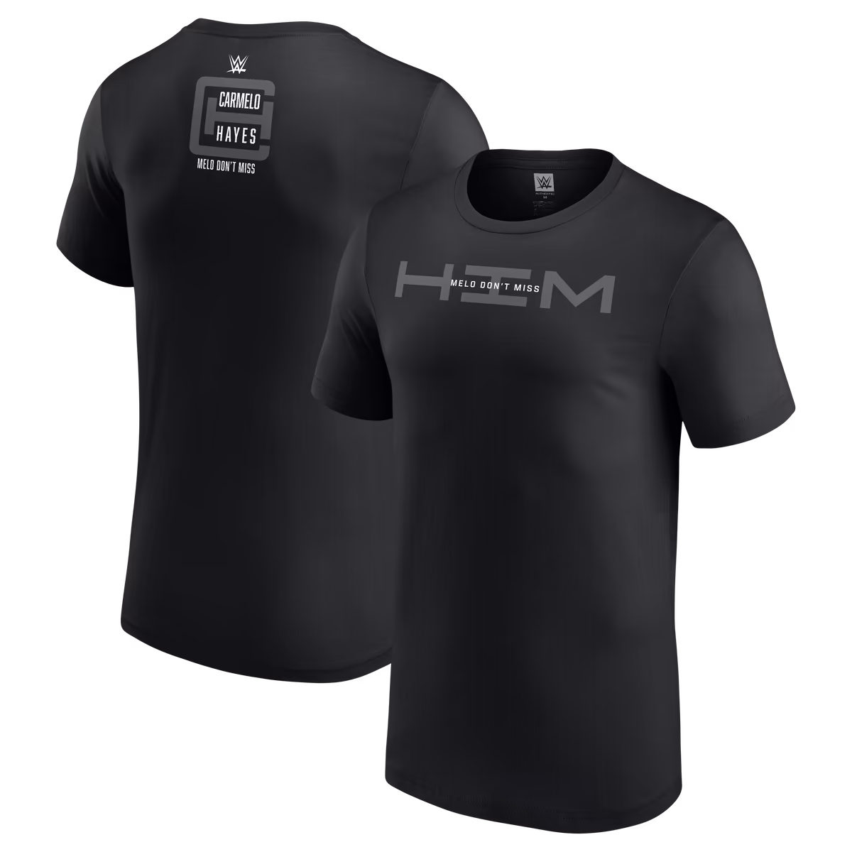 Men's Black Carmelo Hayes HIM Text T-Shirt