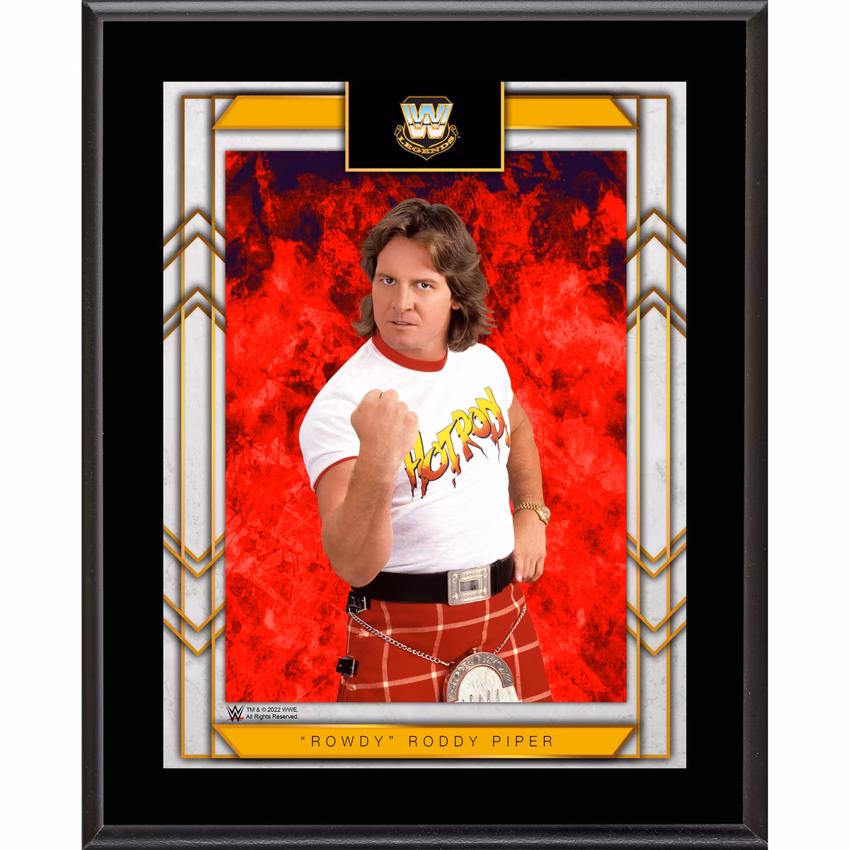 "Rowdy" Roddy Piper 10.5" x 13" Sublimated Plaque