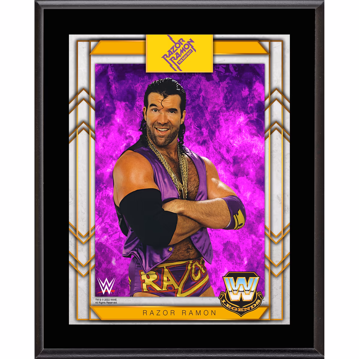 Razor Ramon 10.5" x 13" Sublimated Plaque 1 Razor Ramon 10.5" x 13" Sublimated Plaque