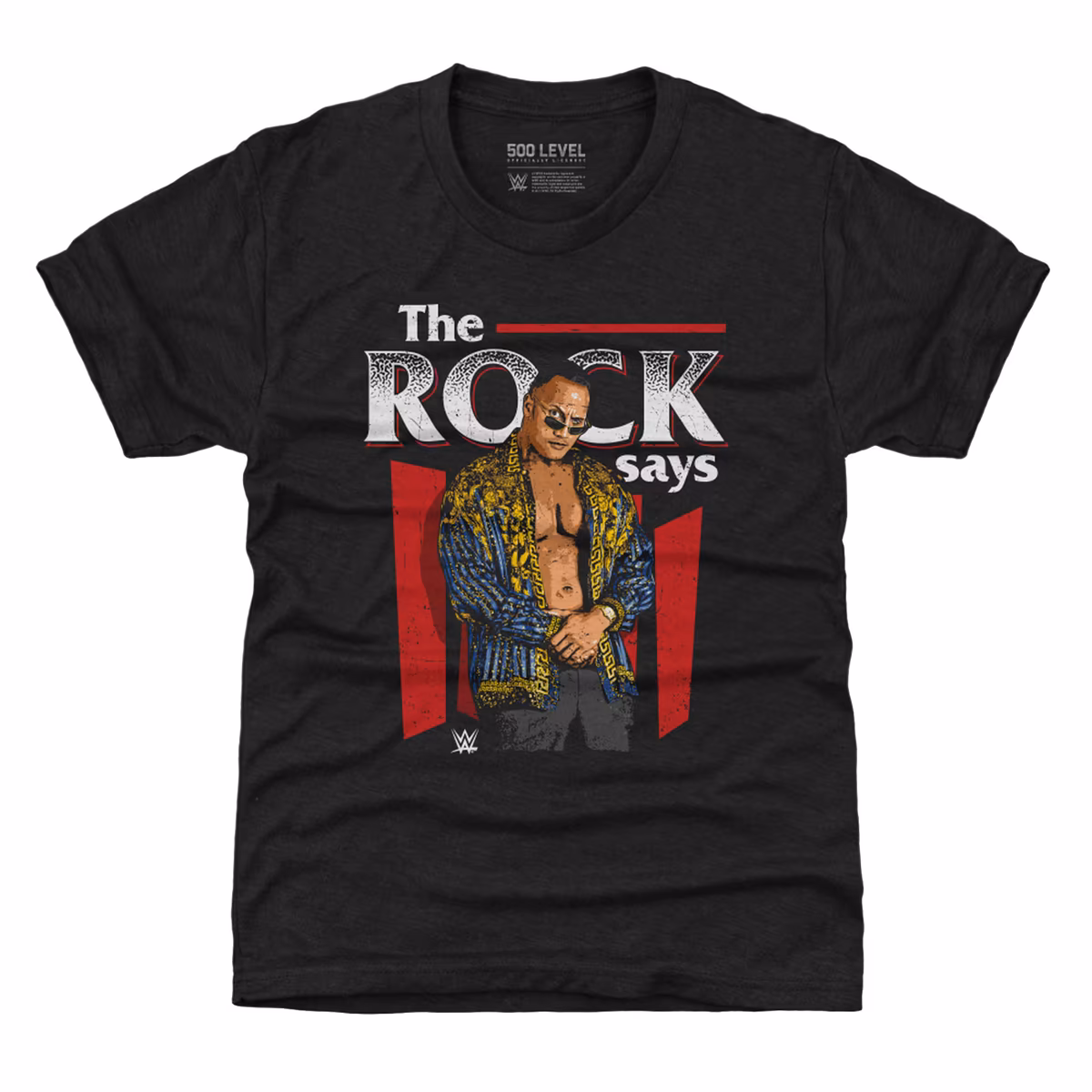 Youth 500 Level Heather Black The Rock T-Shirt 9 Youth 500 Level Heather Black The Rock T-Shirt