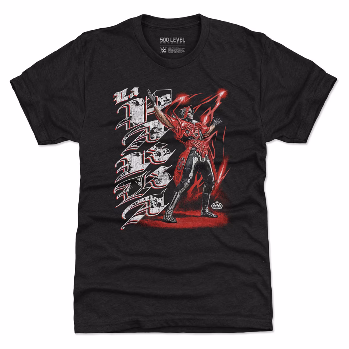 Men's 500 Level Black La Parka Vertical Premium Tri-Blend T-Shirt 1 Men's 500 Level Black La Parka Vertical Premium Tri-Blend T-Shirt