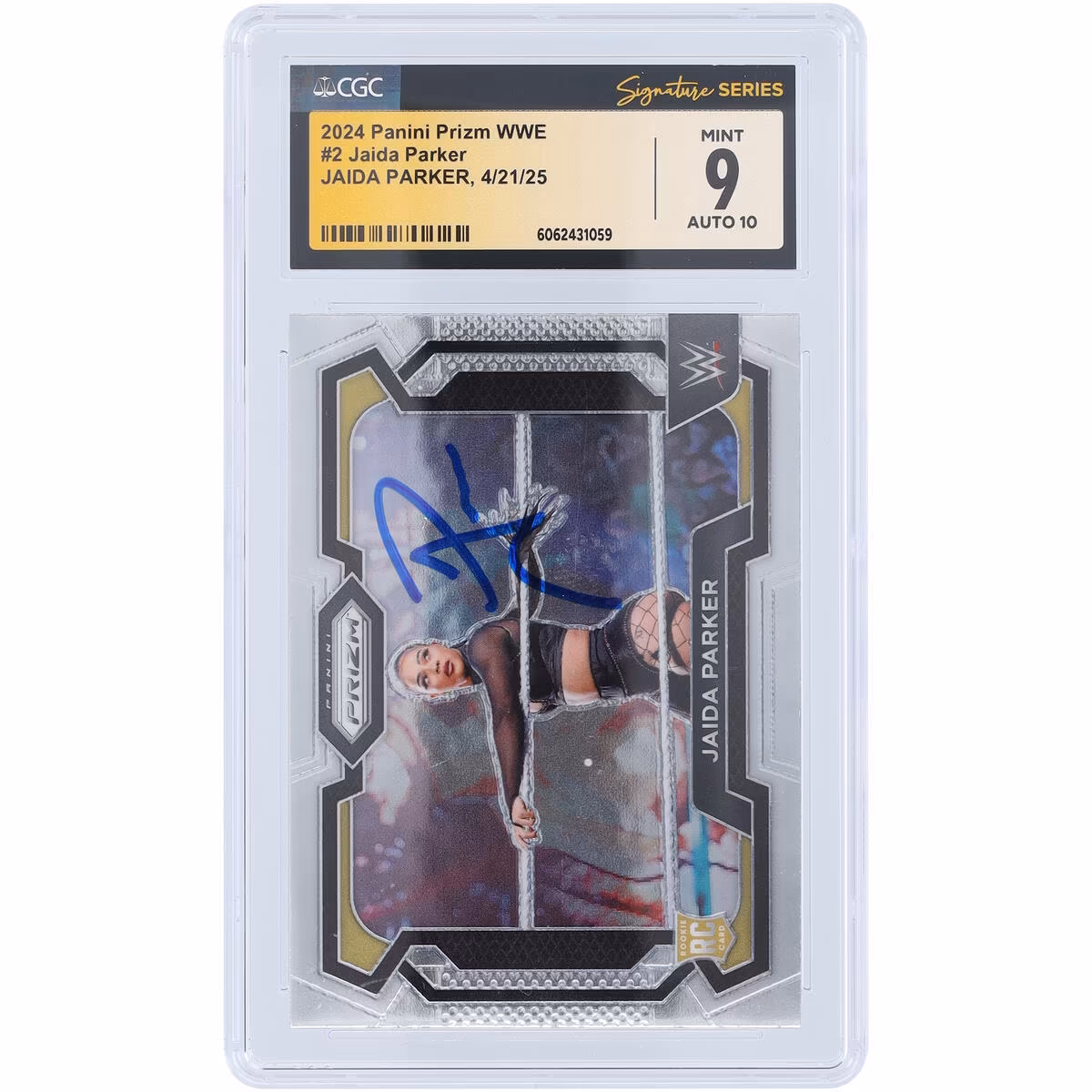 Jaida Parker WWE Autographed 2024 Panini Prizm #2 CGC Fanatics Witnessed Authenticated 9/10 Card 5 Jaida Parker WWE Autographed 2024 Panini Prizm #2 CGC Fanatics Witnessed Authenticated 9/10 Card