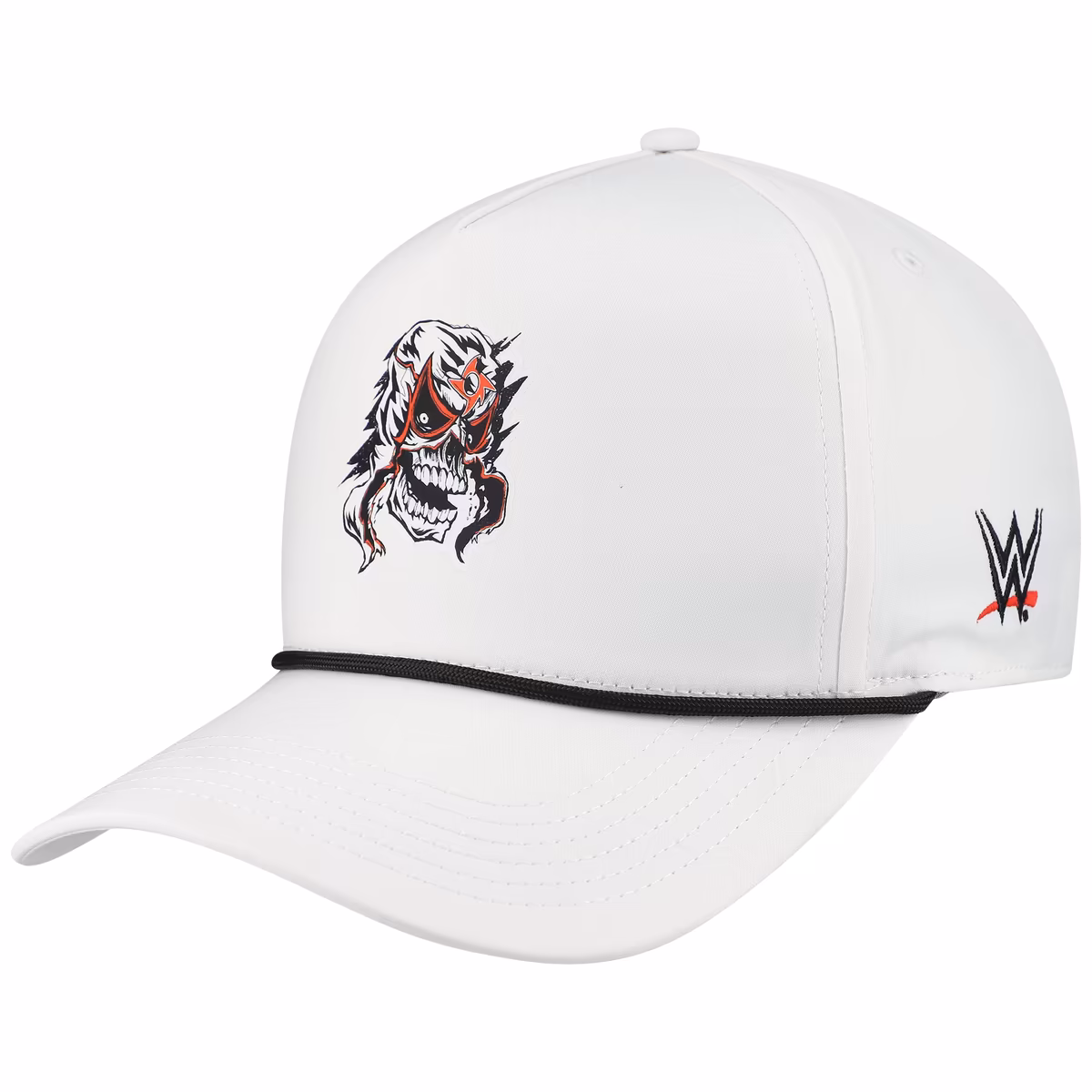 Men's White Penta High-Def Print Skull Logo Caddy Rope Snapback Hat 15 Men's White Penta High-Def Print Skull Logo Caddy Rope Snapback Hat