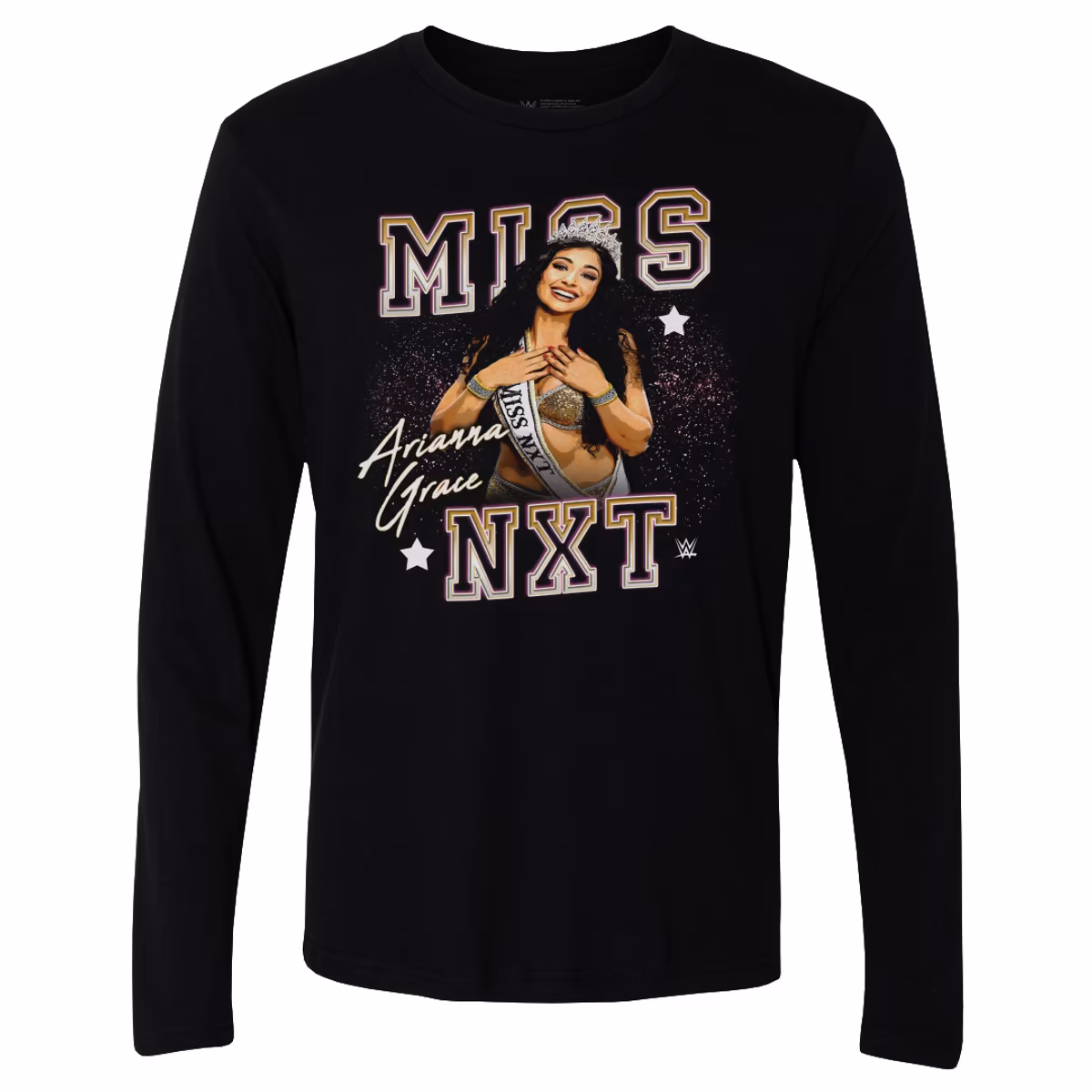 Men's 500 Level  Black Arianna Grace Miss NXT Long Sleeve T-Shirt