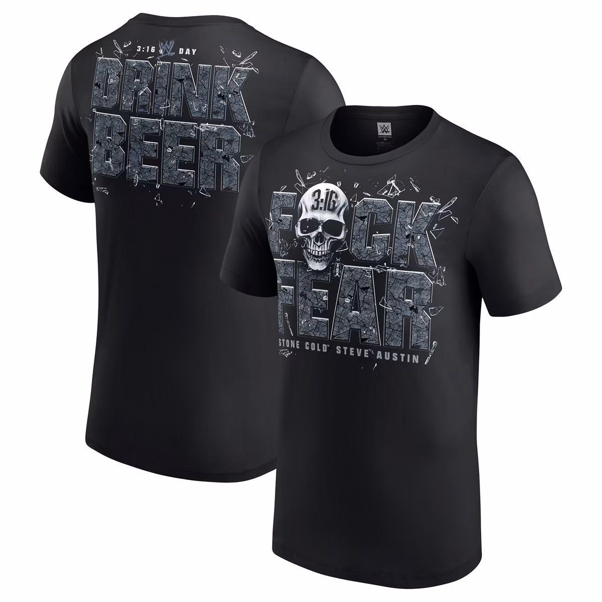 Men's Black "Stone Cold" Steve Austin 3:16 Day Drink Beer T-Shirt