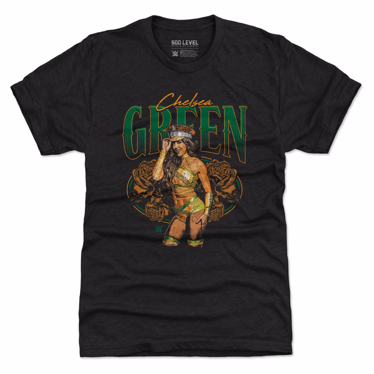 Men's 500 Level Heather Black Chelsea Green Flowers Tri-Blend T-Shirt 7 Men's 500 Level Heather Black Chelsea Green Flowers Tri-Blend T-Shirt