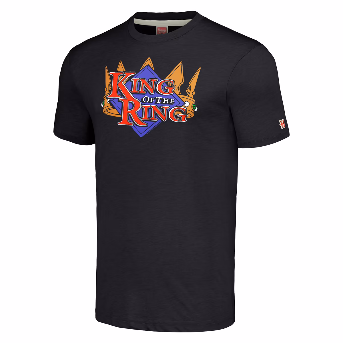 Men's Homage Heather Black King Of The Ring Retro Event Logo T-Shirt 3 Men's Homage Heather Black King Of The Ring Retro Event Logo T-Shirt