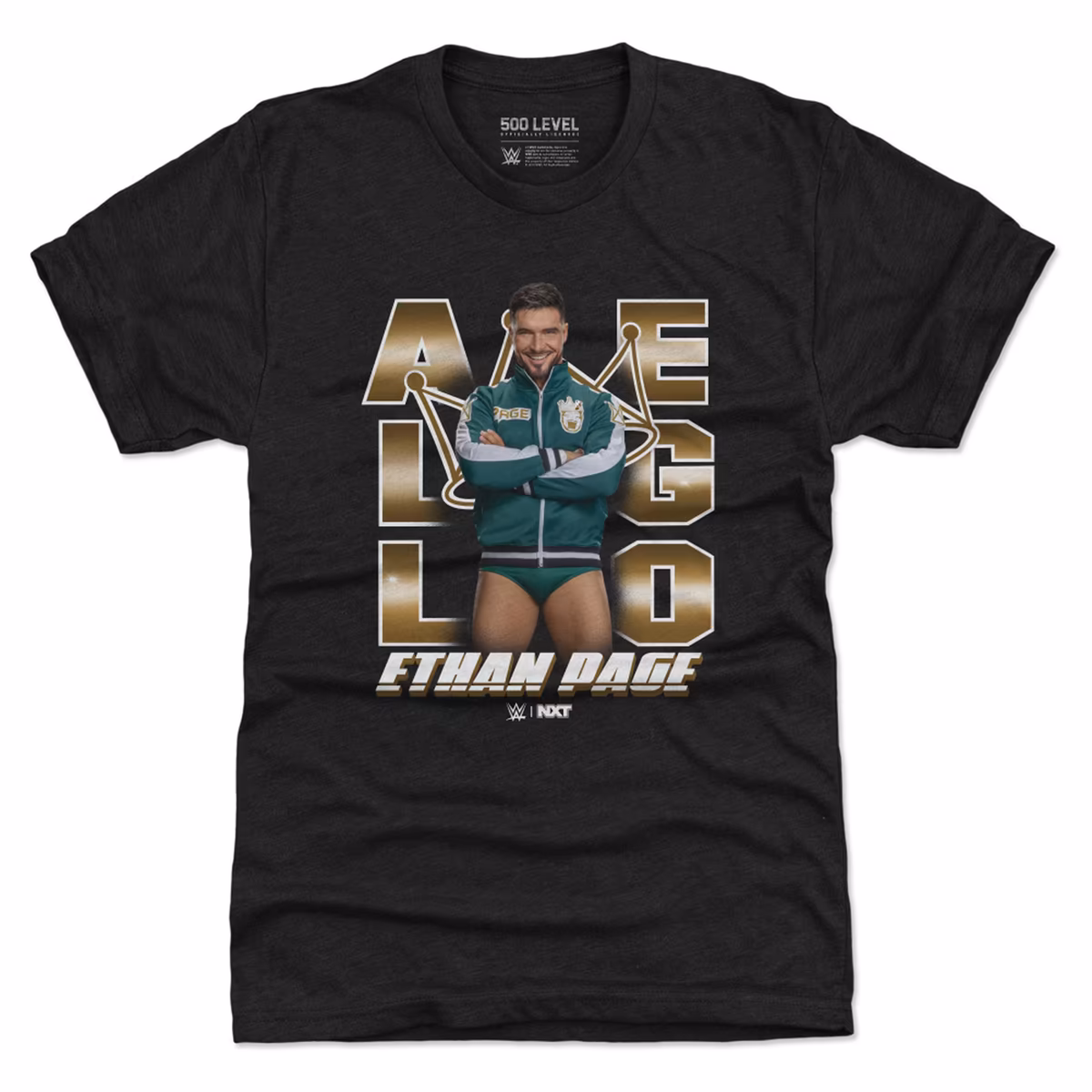 Men's 500 Level Black Ethan Page Tri-Blend T-Shirt