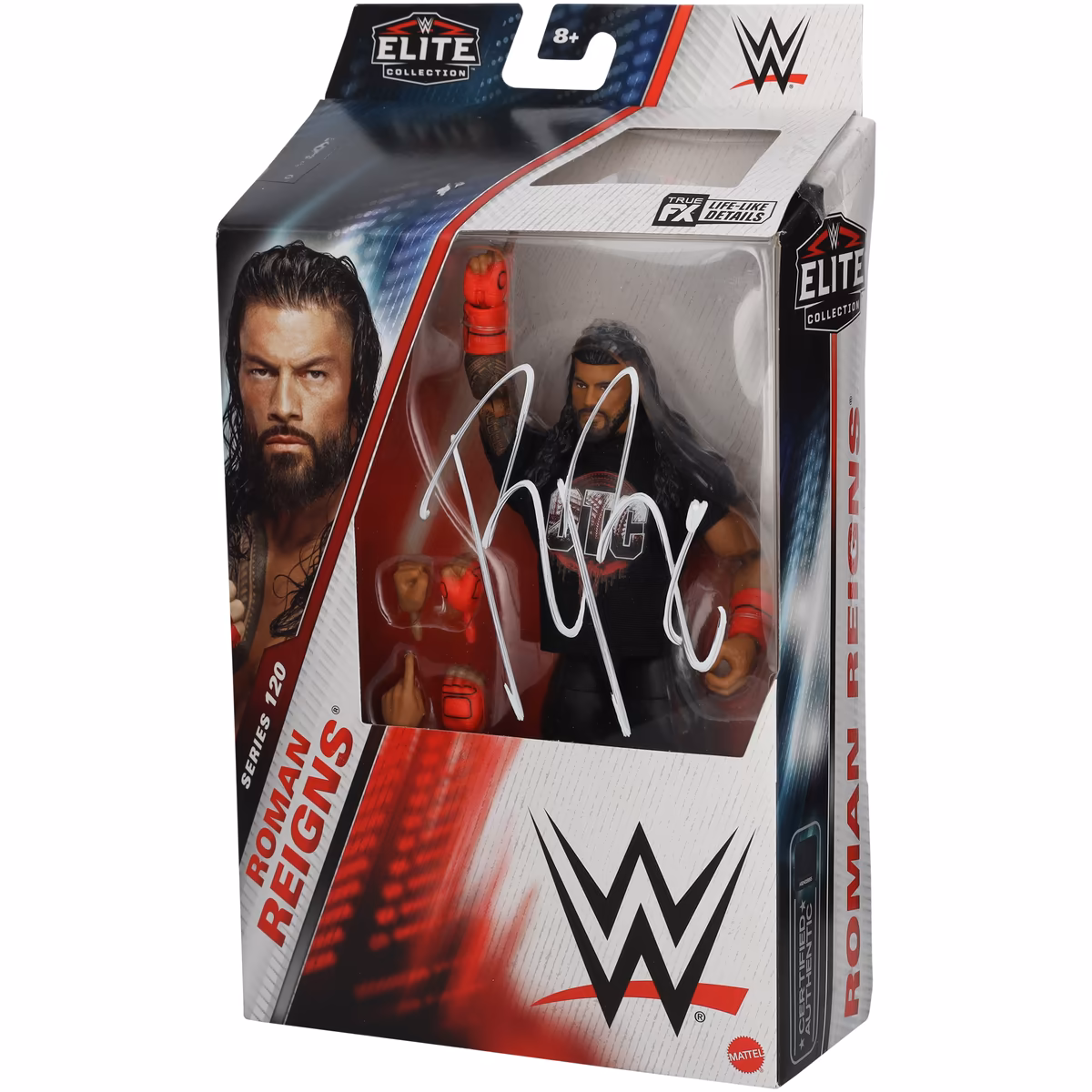 Roman Reigns WWE Autographed Mattel Elite Collection Series 120 Action Figure 2 Roman Reigns WWE Autographed Mattel Elite Collection Series 120 Action Figure