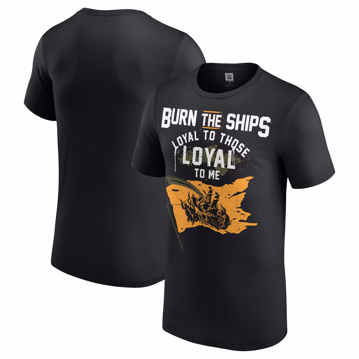 Men's Black Baron Corbin Burn The Ships T-Shirt 2 Men's Black Baron Corbin Burn The Ships T-Shirt
