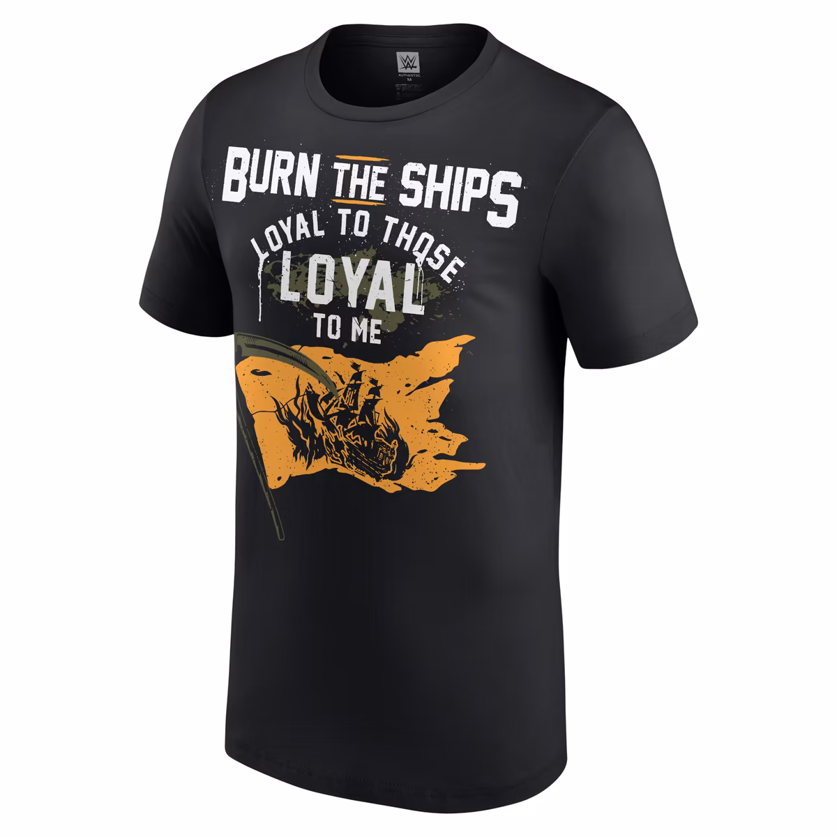 Men's Black Baron Corbin Burn The Ships T-Shirt 3 Men's Black Baron Corbin Burn The Ships T-Shirt