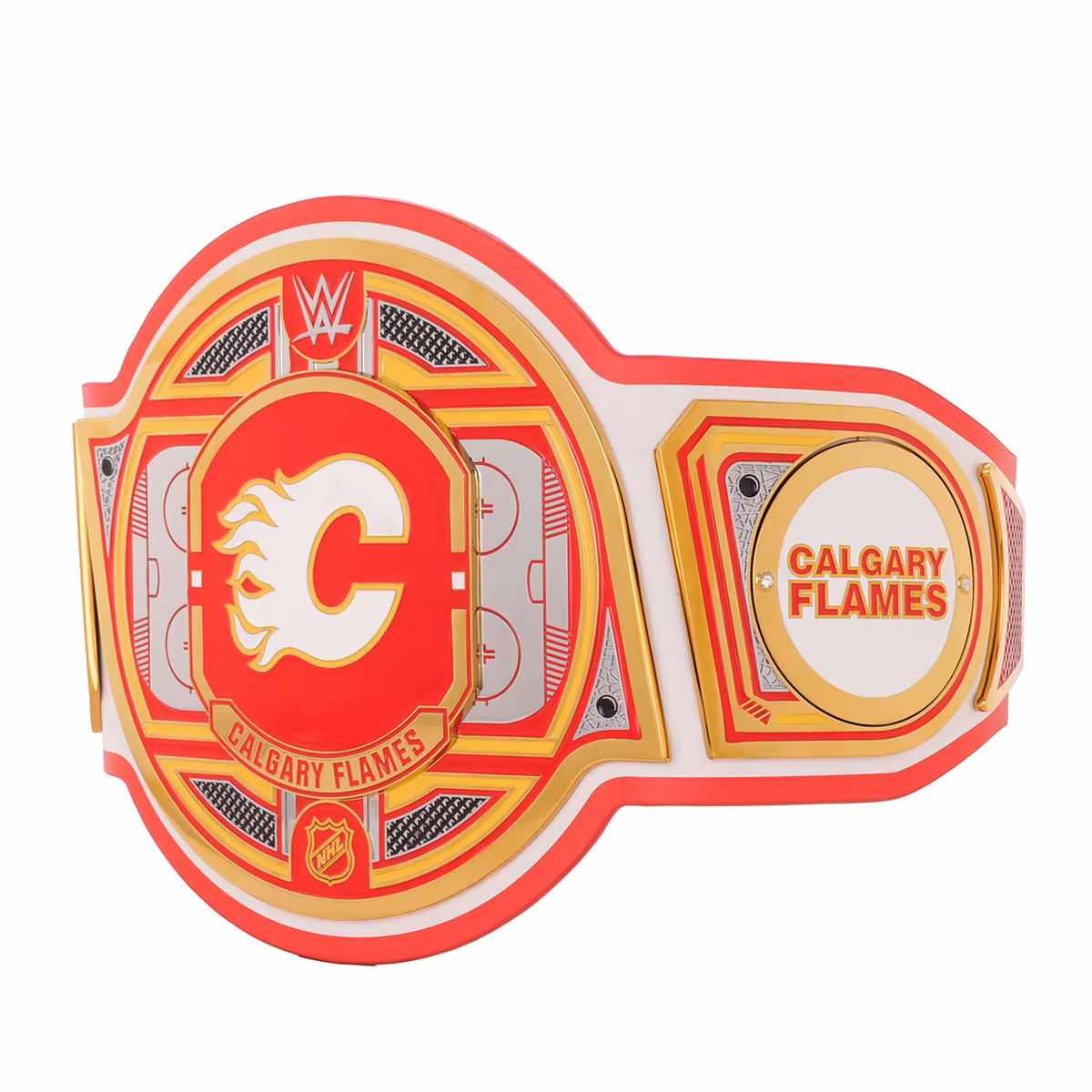 Calgary Flames WWE Legacy Title Belt 3 Calgary Flames WWE Legacy Title Belt