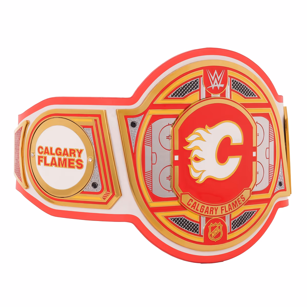 Calgary Flames WWE Legacy Title Belt 4 Calgary Flames WWE Legacy Title Belt