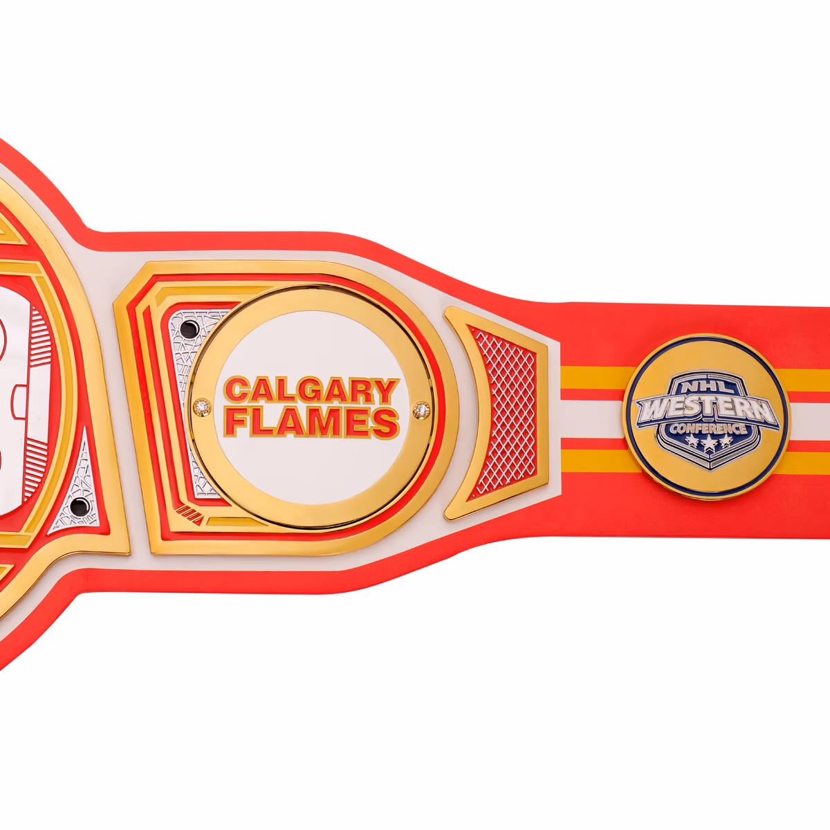 Calgary Flames WWE Legacy Title Belt 8 Calgary Flames WWE Legacy Title Belt
