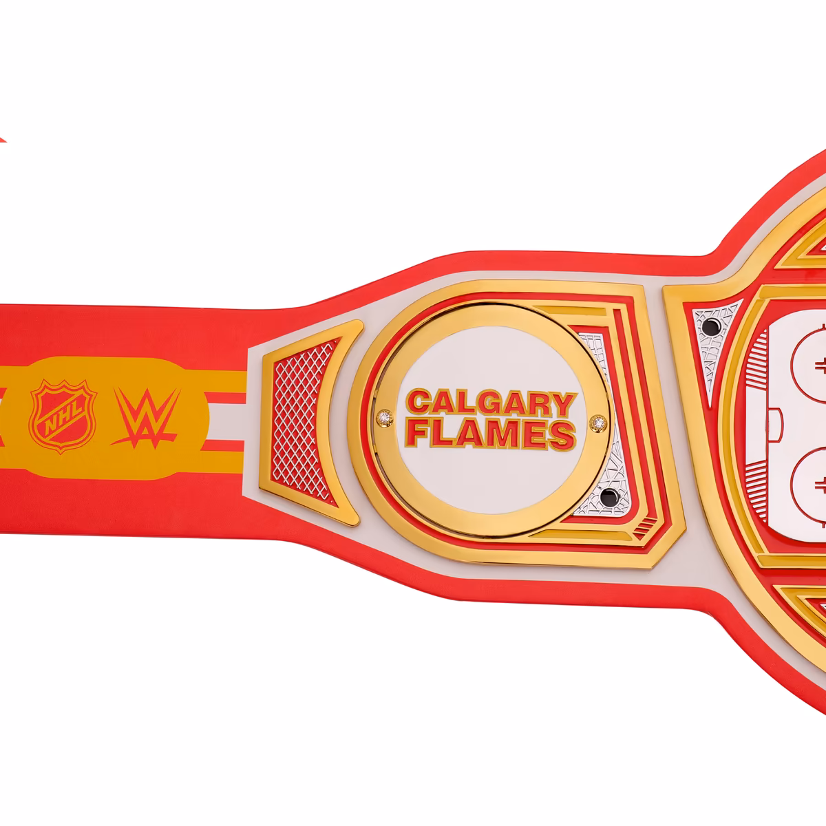 Calgary Flames WWE Legacy Title Belt 9 Calgary Flames WWE Legacy Title Belt