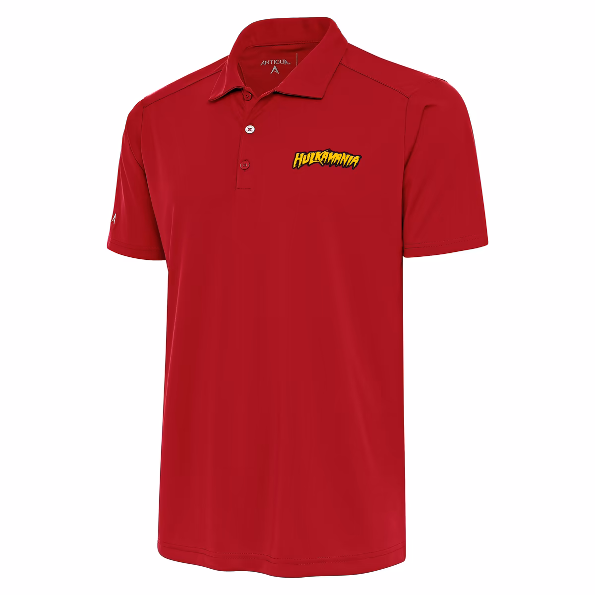 Men's Antigua Red Hulk Hogan Tribute Polo 3 Men's Antigua Red Hulk Hogan Tribute Polo