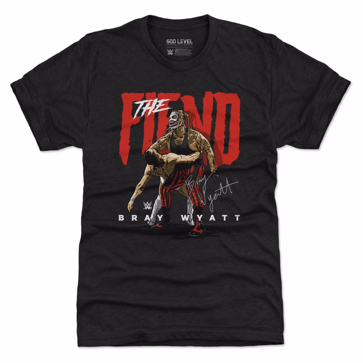 Men's 500 Level Heather Black Bray Wyatt The Fiend Premium Tri-Blend T-Shirt 9 Men's 500 Level Heather Black Bray Wyatt The Fiend Premium Tri-Blend T-Shirt