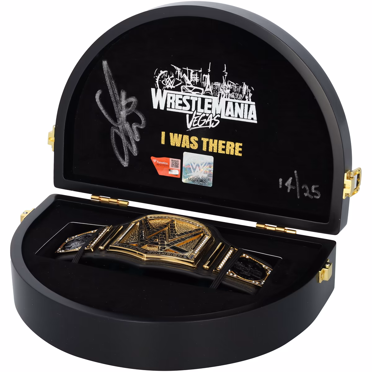 Liv Morgan WWE Autographed WrestleMania 42 Poker Table Mini Title - Limited Edition of 25 2 Liv Morgan WWE Autographed WrestleMania 42 Poker Table Mini Title - Limited Edition of 25