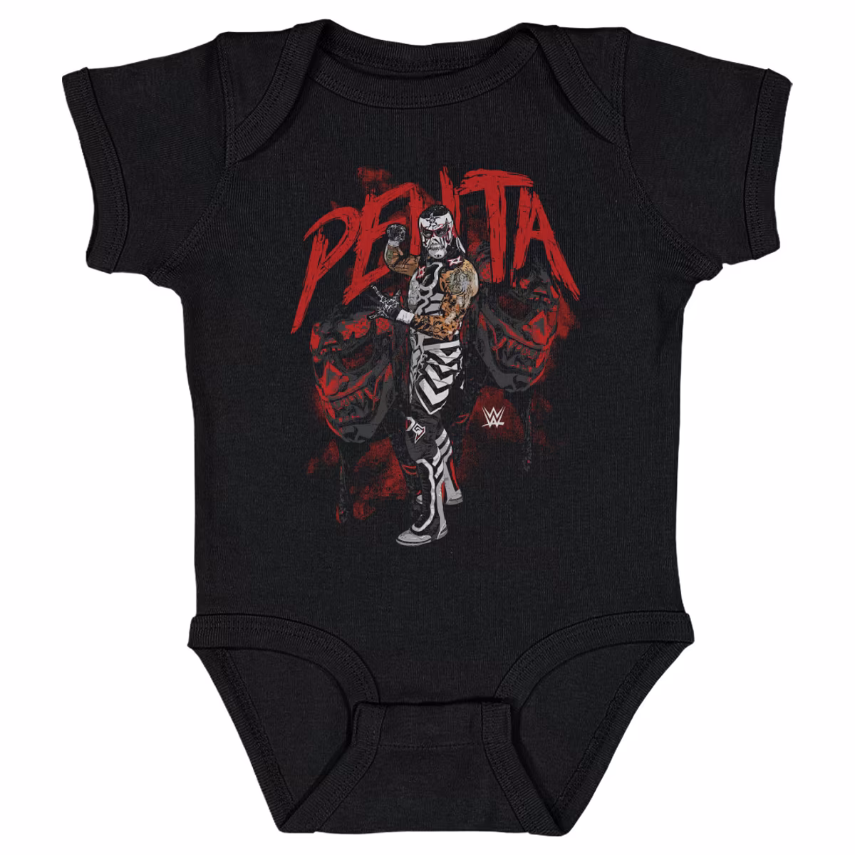 Infant 500 Level Black Penta Grunge Pose Bodysuit