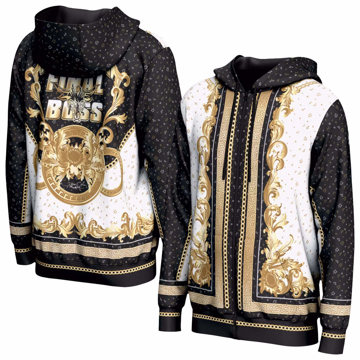 Men's ProSphere Gold The Rock In-Ring Full-Zip Hoodie 2 Men's ProSphere Gold The Rock In-Ring Full-Zip Hoodie