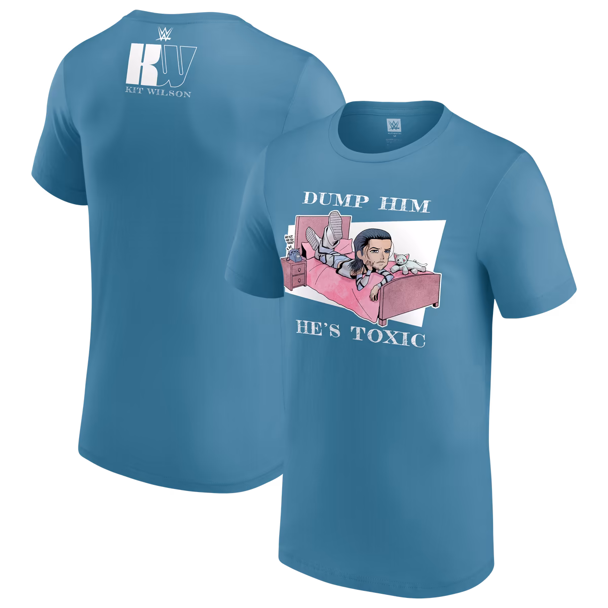 Men's Light Blue Kit Wilson Dump Him T-Shirt 9 Men's Light Blue Kit Wilson Dump Him T-Shirt