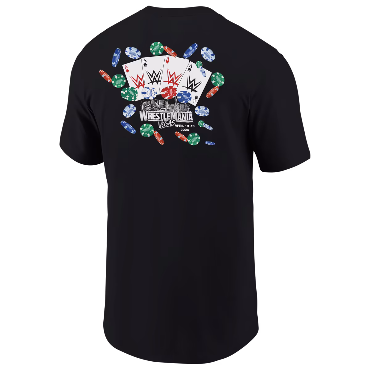 Men's Contenders Clothing Black WrestleMania 42 Gambler T-Shirt 4 Men's Contenders Clothing Black WrestleMania 42 Gambler T-Shirt