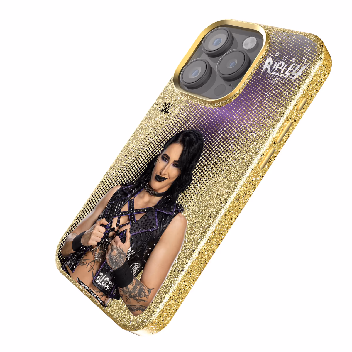 Keyscaper Rhea Ripley WWE Nightmare Superstar iPhone Gold Bling Case 3 Keyscaper Rhea Ripley WWE Nightmare Superstar iPhone Gold Bling Case