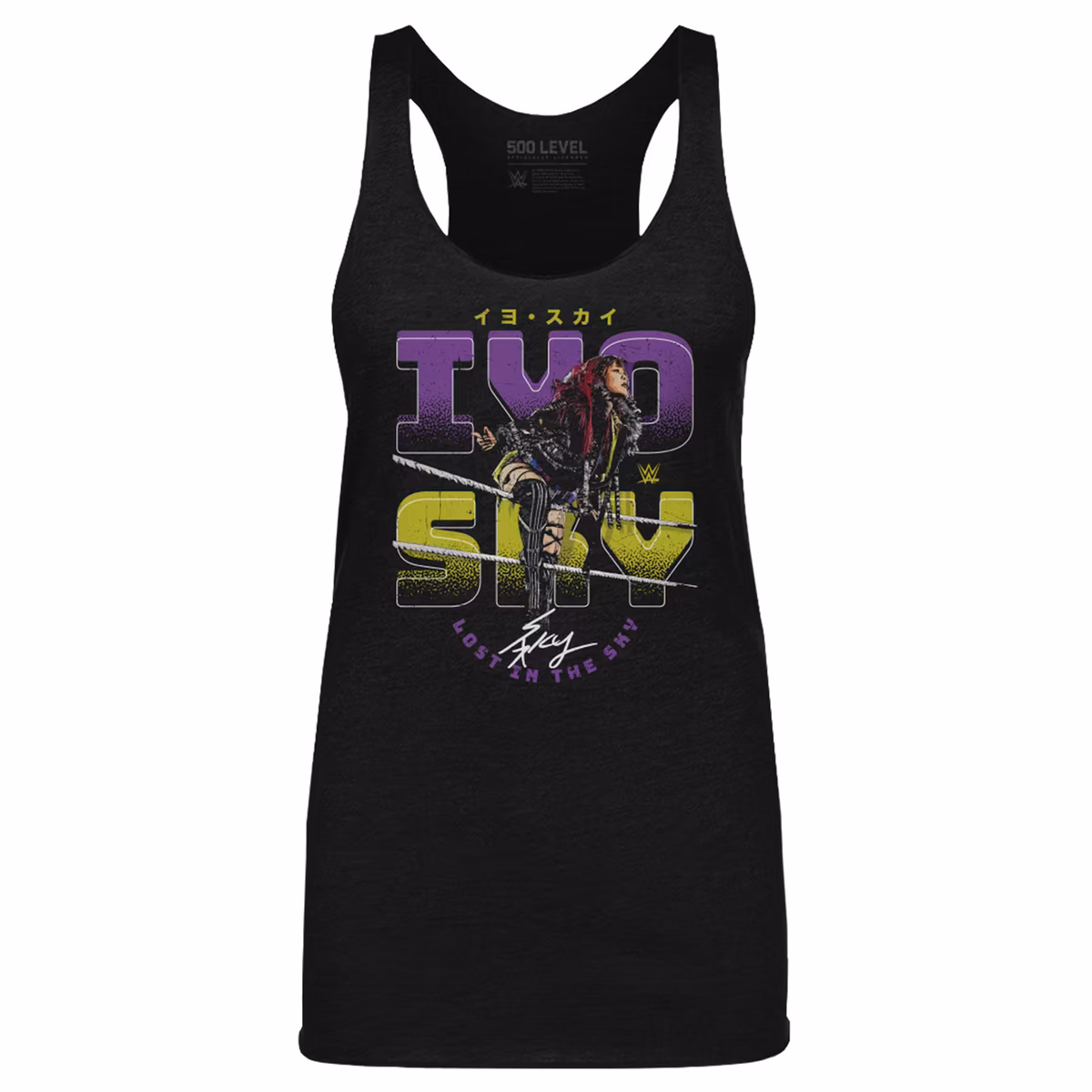 Women's 500 Level Heather Black IYO SKY Ropes Tri-Blend Tank Top