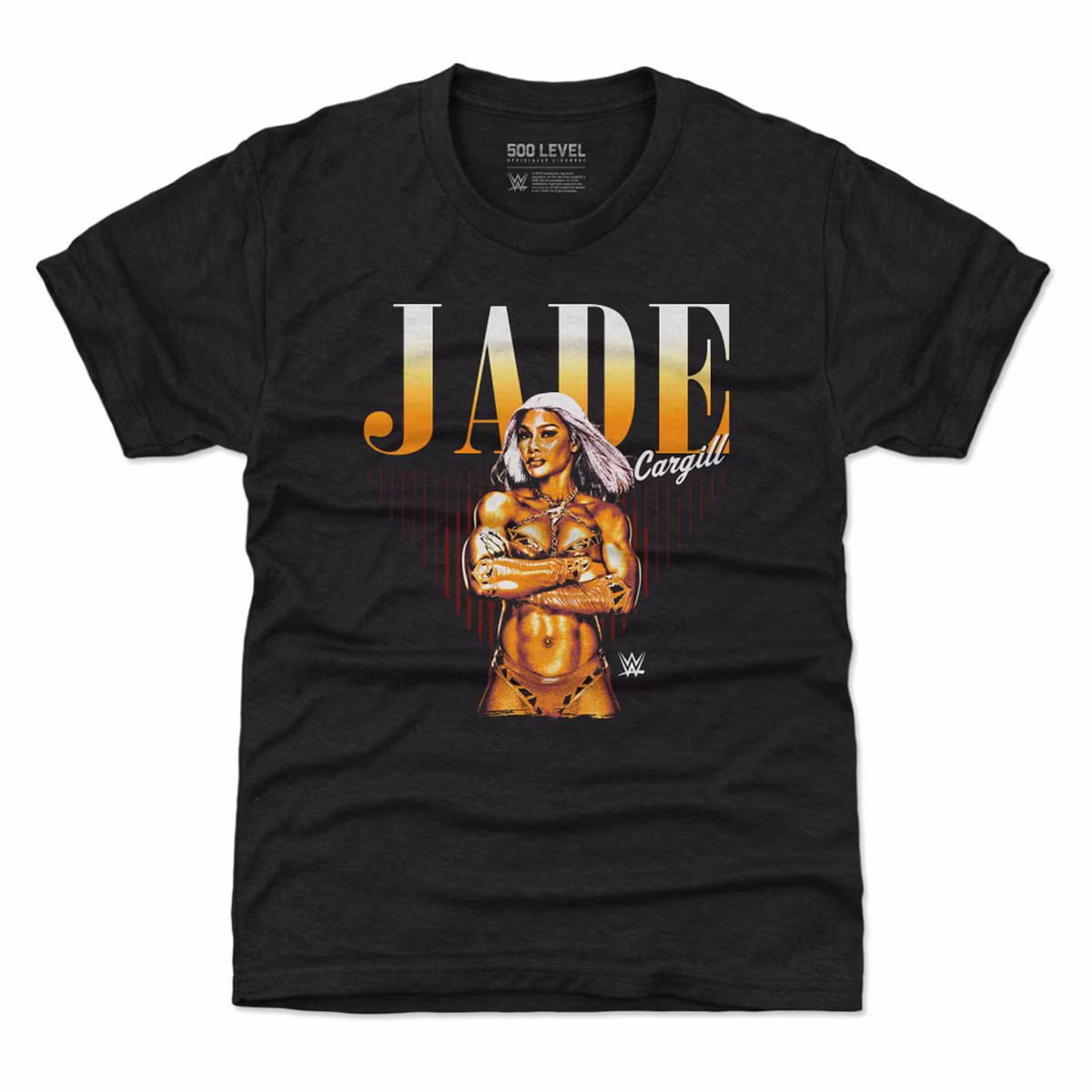 Youth 500 Level Heather Black Jade Cargill Pose T-Shirt 2 Youth 500 Level Heather Black Jade Cargill Pose T-Shirt