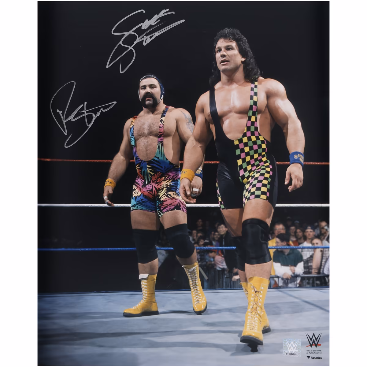 Steiner Brothers WWE Autographed 16" x 20" In Ring Photograph
